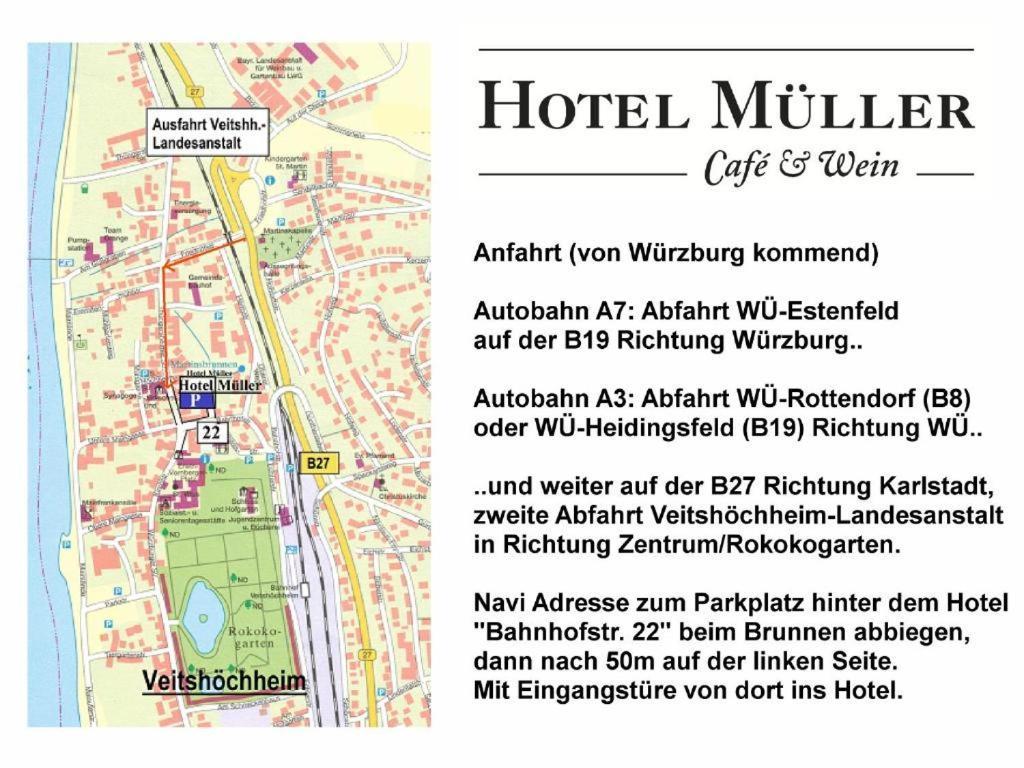 Hotel Mueller Cafe & Wein - Mondholzhotel Veitshöchheim Zewnętrze zdjęcie